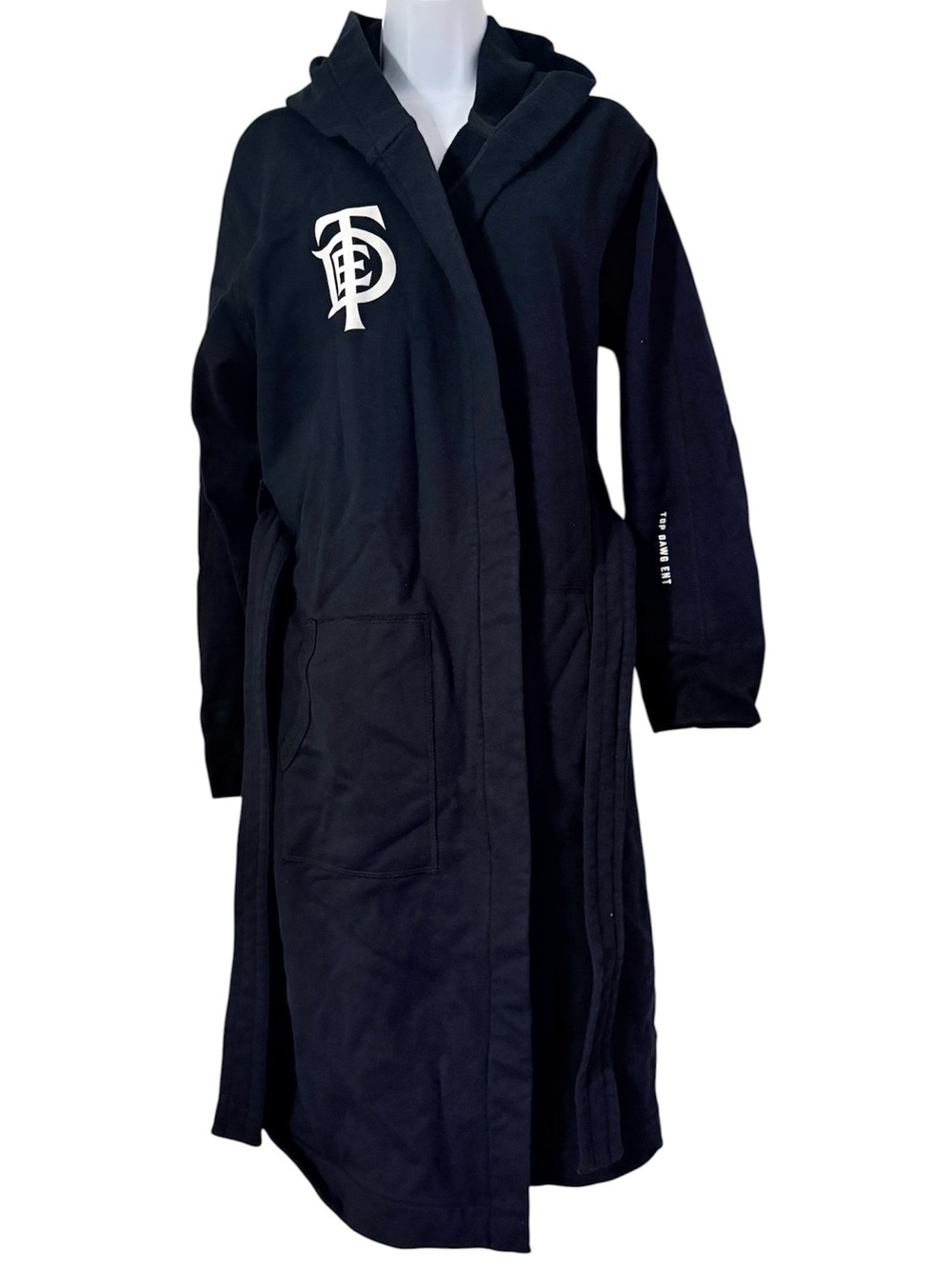 Reigning Champ x Top Dawg Ent Kendrick Lamar Terry Cloth Hooded Black Robe S